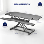VIVO Black 48 in Corner Standing Desk Converter, DESK-V048KL - Image 3