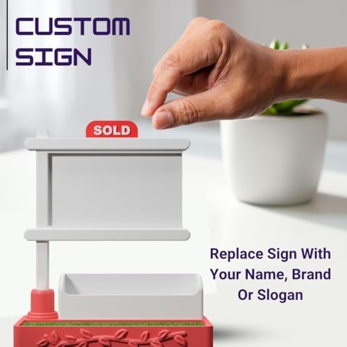 Custom Real Estate Business Card Holder – Professional Desk Organizer for Realtors, Brokers, Agents, Reception Desk Display, Office Accessory & Client Gift (Design 31) - Image 4