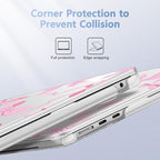 May Chen for MacBook Air 15 inch Case M5 M4 M3 M2 2026 2024-2023, Model A3448 A3241 A3114 A2941, Closes Seamlessly Hard Shell Laptop Cover with Keyboard Cover, Pink Bows - Image 3