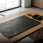 LL LEATHER LOVERS Leather Desk Mat, 17" x 36" Black, Desk Mouse Pads on Top of Desks, Non Slip Top Grain Leather Desk Blotter, Laptop Desk Mat, Desk Writing Pad for Office and Home - Image 2