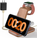 JoyGeek 3 in 1 Charging Station for Apple Devices, Wireless Charger Stand for iPhone 17/16/15/14/13/12/11/SE/X Pro Max Plus - Apple Watch 11/10/9/Ultra 2/8/SE/7/6/5 - AirPods Pro 2/3/2 by JoyGeek