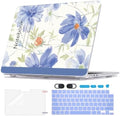 Blue Floral Protective Case for 2022-2026 MacBook Air 13 M5/M4/M3/M2 by Unknown