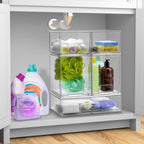 Sorbus Clear Stackable Storage Drawers (4 Pack, 4.4'' Tall) - Image 2