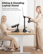 SAIJI Laptop Stand for Desk, Adjustable Standing Desk Riser Up to 20.5" - Image 3