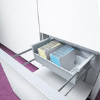 HAN 854-0-11, Suspendable Box A4 Landscape, for 1,000 Cards, with 2 Support Plates, Light-Grey - Image 4
