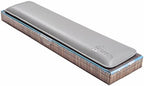 Bailey Full Size by Castle - Leather Ergonomic Computer Wrist Rest Pad for Keyboards with Around 104 Keys - Firm Keyboard Wrist Support for Typists, Gaming, and Heavy Office Use (Stone, Full Size) - Image 6
