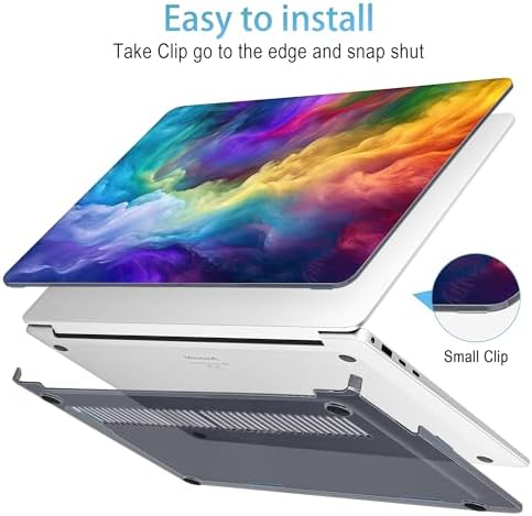 Mektron Case for 13.8" Microsoft Surface Laptop 8/7 (2026/2024) Surface Laptop 13.8 Inch Cover Fits Model 2036, Keyboard Cover +Screen Protector +Dust Plugs, Rainbow Cosmic - Image 3