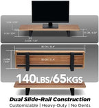 ULTRARM Moodular Wooden Monitor Stand Desk Organizer, Standard 33.4" Walnut - Image 4