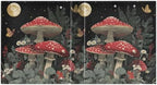 Red Mushrooms Vintage 3 Ring Binders 1.5 Inch Clear View Three Ring Binders Versatile Binder for Work School Office Supply 1 Pack - Image 2