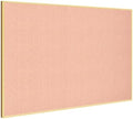 Fabric Bulletin Board 30x20 inches, Golden Aluminum Framed Wall Pin Board by Lightomorrow