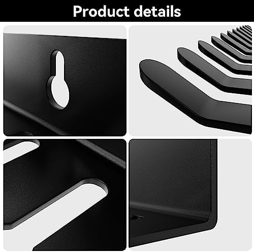 19 Slots Wall mountable Cable Hanger and Organizer,Cable Holder,Cable Organizer Studio Storage,Slots Width from 5.5 to 9.5mm for Cord Management Rack… (4 pcs 19 Slots Cable Hanger) - Image 5