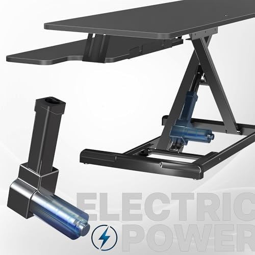 VIVO Black 36 inch Electric Desk Converter, DESK-VE36B - Image 4