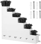 Cable Zip Tie Storage Holder, White, 14 x 13 Inch, 6 Pockets by Otoolling