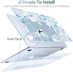 DONGKE for MacBook Air 13 Inch Case M5 2026 M4 2025 M3 M2 2024-2022 A3449 A3240 A3113 A2681, Plastic Hard Shell & Keyboard Cover & Screen Film for MacBook Air 13.6 Inch Case - Sea Shells - Image 4