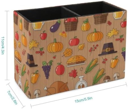 desk organizers and accessories Turkey Chili Peppers Mushrooms Eggplant Cowboy Hat Stackable Sturdy Pouch,Home with Multi Size - Image 6