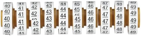 3M ScotchCode Wire Marker Tape Refill Roll SDR-40-49, Numbers '40-49' by 3MIndustrial