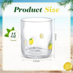 SiliFine 4 Pack Fruit Icon Juice Glasses, 14 oz - Image 4