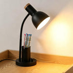 Adjustable Metal Desk Lamp with Pen Holder,Flexible Neck Table Lamp by Unknown