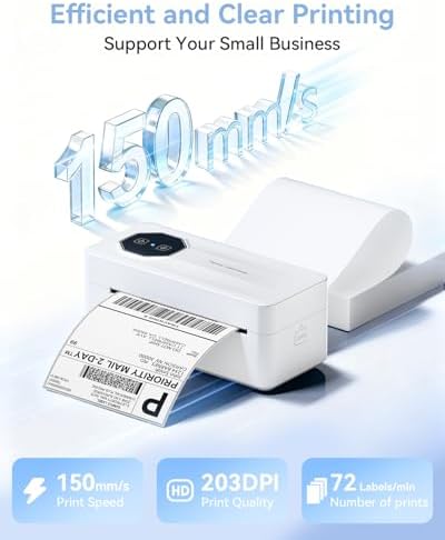 TATTMUSE Bluetooth Thermal Shipping Label Wireless 4x6 Label Printer - Image 6