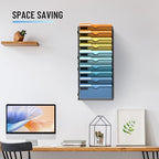SUPEASY 10-Tier Hanging Wall File Organizer with Hooks, 2 Pack - Image 7