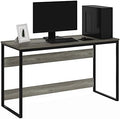 Furinno Moretti Modern Lifestyle Enhanced Study Desk, 52, French Oak Grey by Furinno-FitsYourSpaceFitsYourBudget