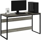 Furinno Moretti Modern Lifestyle Enhanced Study Desk, 52, French Oak Grey by Furinno-FitsYourSpaceFitsYourBudget