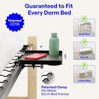 BedShelfie Bedside Shelf for Dorm Room - Dorm Essential 2.0, Black - Image 2