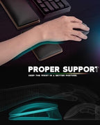 ASFSKY RGB Keyboard and Mouse Wrist Rest Set for 60%-75% Compact Keyboards - Image 4
