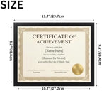 MEBRUDY 8.5 by 11 Picture Frames 22 Pack, Certificate Frame, Black - Image 3