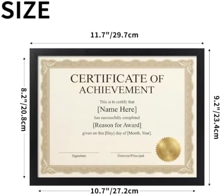 MEBRUDY 8.5 by 11 Picture Frames 22 Pack, Certificate Frame, Black - Image 3