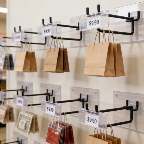 Polmart Heavy Duty 8" Pegboard Double-Bar Hooks (8-inch, 50-Pack) - Image 4