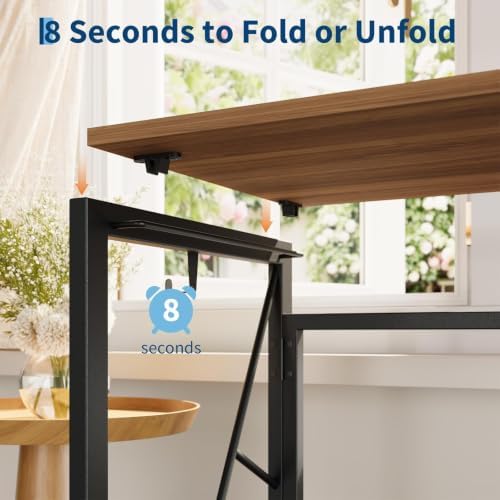 31.5" Folding Computer Desk with Headphone Hook & Storage Bag - Image 5