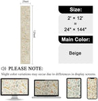 DUKINO 2x12 Washable Runner Rug, Non Slip Animal Rug for Kitchen, Beige - Image 2