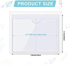 Outus 200 Pack 3.1 x 3.9 Inch Self Adhesive Label Pockets Bin Labels - Image 2