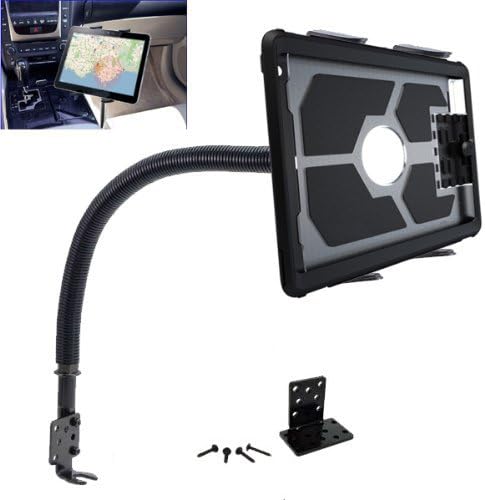 Heavy Duty Flexible 22“ Aluminum gooseneck ELD compliant car truck fleet floor seat bolt tablet mount for Apple iPad Air Pro Mini Microsoft Surface Pro/Book Lenovo Verizon 7 8 10 12 tablets - Image 2