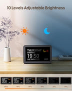 Clock with Day and Date for Elderly,7" Large Display Digital Calendar Clock - Image 5