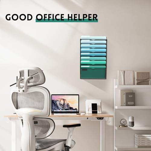 SUPEASY 8-Tier Wall File Organizer, Wall Mounted Mail Sorter, 2 Pack - Image 5
