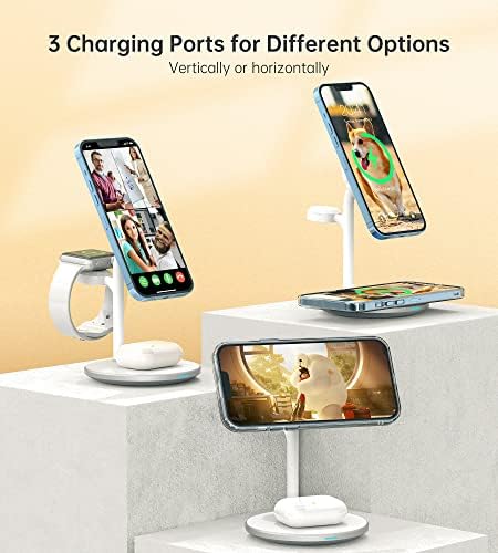 XooFly 3 in 1 Magnetic Wireless Charging Station for Apple Devices,15W - Image 4