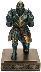 King's Guard Knight Pen Holder with a Letter Opener Desk Organizers Green - Image 2