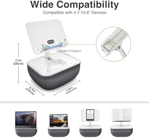 elitehood Adjustable iPad Pillow Stand for Lap, Soft Cushion Lap Beanbag - Image 6