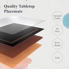 Pimpernel Poppy de Villeneuve Placemats - Gold, Set of 4 - Image 3