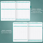 Clever Fox Income & Expense Tracker, Business Ledger 5.8x8.3 Turquoise - Image 5