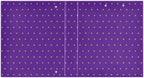 Standard View 3 Ring Binder, Purple Orange Polka Dot Durable Flexible Portable Waterproof Hardcover 1.5 Inch D Rings 500-Sheet Capacity Organizer 1PC - Image 3