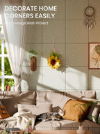 Bumusty 48"x 36" Large Felt Bulletin Board Tiles, Sage - Image 4