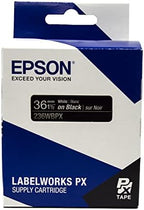 Epson LABELWORKS 236WBPX Label Tape - White on Black - 1.5" (36mm), 30ft - Image 6