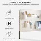 Desk Extender Steel Desktop Organizer, Desk Pegboard for Office Gaming Home, Gaming Pegboard,Pegboard for Desk,Work Desk Organizer, Standing Desk Accessories, No-Drill,A,40*80cm/16*31in - Image 3