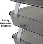 Acrimet Facility 4 Tier Letter Tray, Side Load, Letter Size/A4, Desktop File Organizer, Plastic (Clear Gray) - Image 5