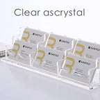 SANRUI Acrylic Business Card Holder, Clear Desk Card Display Stand 6 Slot - Image 4