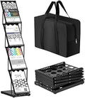 1 Piece Portable Literature Display Stand, 4-Pocket Brochure Rack with Bag by Tatuo