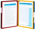 Durable Vario Wall Reference System, 5 Panels, Letter, Asst. Borders And Panels (Pack of 6) by DURABLEOfficeProducts
